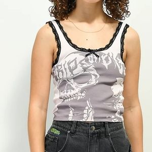 NGOrder Ride Or Die Pink Lace Tank Top